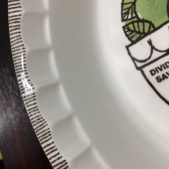 Vintage Apple Pie Recipe Pie Plate bakeware - Picture 7 of 16